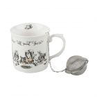 fine china mug and tea infuser gift set