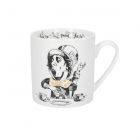 mad hatter design fine china mug