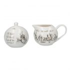 fine china sugar bowl and creamer