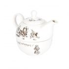 fine china teapot for one
