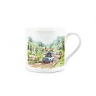 Purely Home Bone China Painted Landscapes Mug - Countryside
