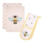 Dexam Bees Knees - Double Glove & Tea Towels Set