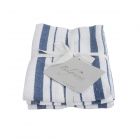 Eddingtons Belgravia Basket Weave Tea Towels Set of 2 - Blue