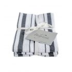 Eddingtons Belgravia Basket Weave Tea Towels Set of 2 - Grey
