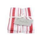 Eddingtons Belgravia Basket Weave Tea Towels Set of 2 - Red