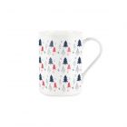 Purely Home Bone China Christmas Trees Mug