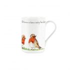 Watercolour robins mug with a saying about losing a loved one