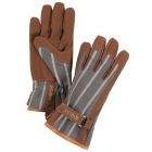 Sophie Conran Gloves - Grey Ticking