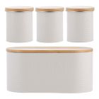 Typhoon Essentials (Tea, Coffee, Sugar & Bread) Canisters- Oatmeal