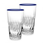 Cantina Acrylic Plastic Drinking Cups Set - Dark Blue - 19oz