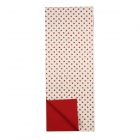 dexam cotton table runner with red festive star print