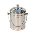 Mini Polished Stainless Steel Compost Caddy