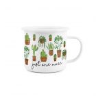 Purely Home Just One More Cactus Enamel Mug