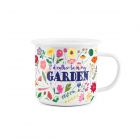 Purely Home I'd Rather Be In My Garden Enamel Mug