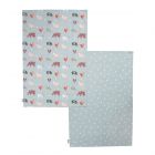 Dexam Farmyard Blue Tea Towels - Set Of 2