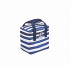 Kitchencraft Lulworth Small Cool Bag - Blue & Cream