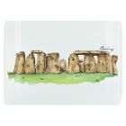 tempered textured glass chopping board with hare print