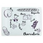 Purely Home Large Rectangular Glass Chopping Board - Charcuterie Board