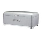 Lovello Textured Silver Grey Bread Bin