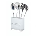 Lovello Retro Utensil Holder in Ice White 