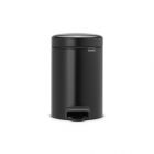 Eco friendly matt black small waste bin