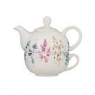 floral patterned teapot for one
