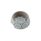 Carmel Medallion Melamine - Medium Pet Bowl - Grey
