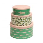 Scion Mr Fox Mint Leaf Round Cake Tins - Set of 3