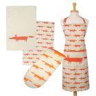 Scion Mr Fox Stone - Apron, Tea Towels & Gauntlet Set