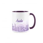 Purely Home Ceramic Gardening Meadow Purple Mug