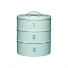 Living Nostalgia 3-Tier Cake Tin Set - Vintage Blue