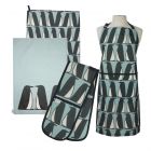 Scion Pedro Penguin Ice Set - Apron, Tea Towels & Double Oven Glove