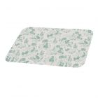 Green and white glass worktop protector 