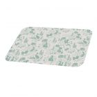 Green and white glass worktop protector 