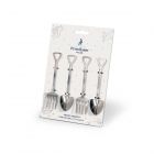 set of four peter rabbit themed mini cutlery