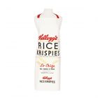 white and red rice crispies themed novelty apron