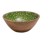 large green mango wood salad serving bowl