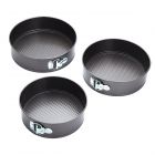 Three Piece Non-Stick Spring Form Cake Tin Set