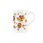 Fine bone china mug printed with vintage aeronautic designs