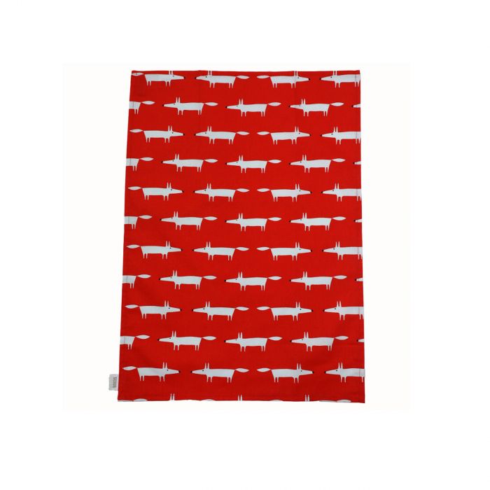Red Scion Living Mr Fox Set of 2 Tea Towels 