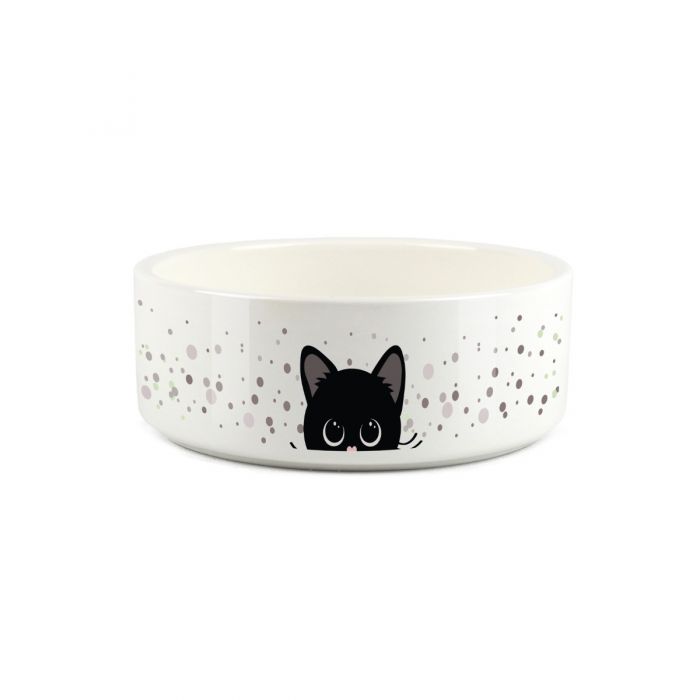 Ceramic cat top food bowls