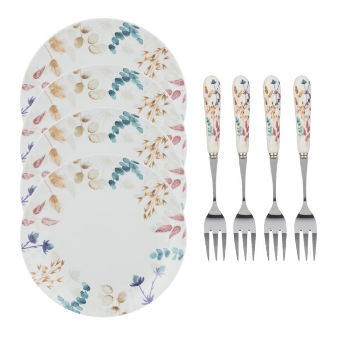 Cake plates 2025 and forks