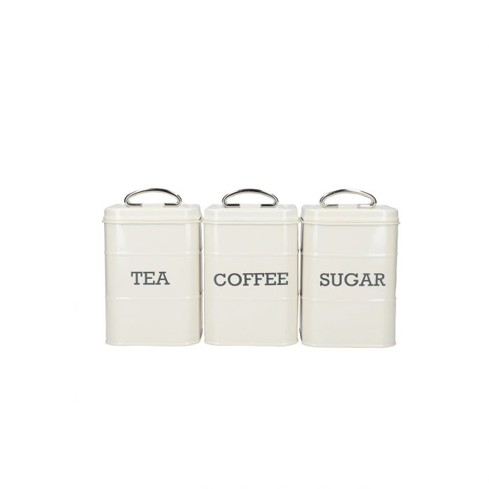 Cream tea coffee on sale and sugar canisters