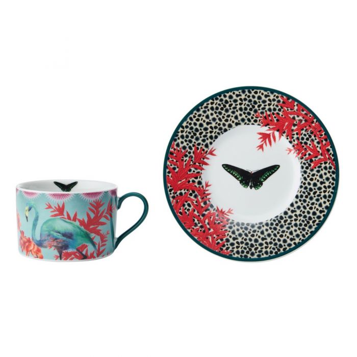 Mikasa Sarah Arnett Tea Cup Saucer The Caddy Company