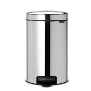 Brabantia NewIcon Pedal Bin - 12L - Brilliant Steel