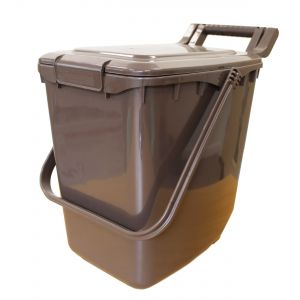 Clip Lid - Large Kerbside Compost Caddy - 23L - Brown