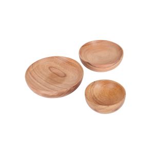 Kitchencraft Artesá Wooden Serving Bowls - Set Of 3