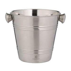 Viners Barware 1L Silver Single Wall Ice Bucket
