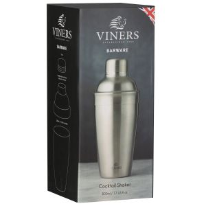 Viners Barware 500ml Silver Cocktail Shaker - Gift Box