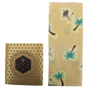 Beeswax Wraps/Food Covers - Jumbo - Pink/Lion/Palm Design